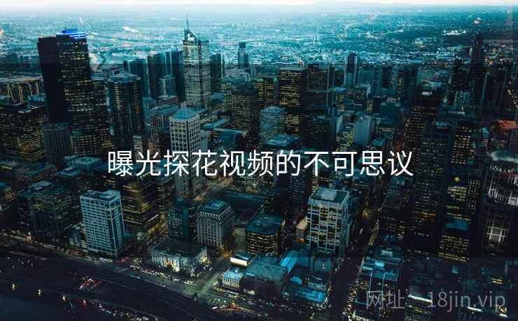 曝光探花视频的不可思议