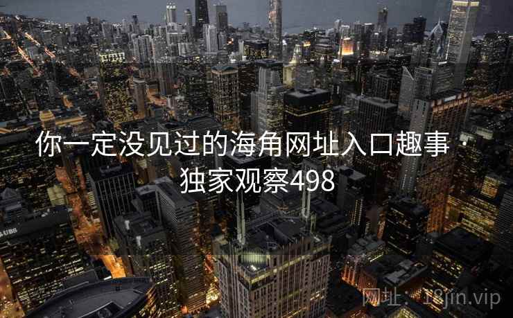 你一定没见过的海角网址入口趣事 · 独家观察498