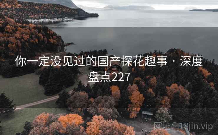 你一定没见过的国产探花趣事 · 深度盘点227